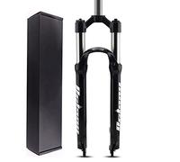 AADDFDD MTB Front Fork 26 27.5 29 Inch, Bicycle Spring Suspension 1-1/8" Straight Steerer Manual Lockout Bike Shock Absorber Travel 100mm