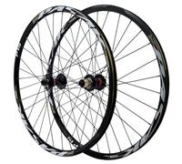 AADDFDD Thru-Axle 26/27.5/29 Inch MTB Bike Wheelset, Aluminum Alloy 32 Holes Front 2 Rear 4 Bearings Double Wall Wheel 7/8/9/10/11 Speed