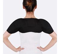 AADECOR Double Shoulder Brace Support Shoulder Band for Pain Relief - Self Heating Shoulder Pad for Women and Men - Magnetic Double Shoulder Support Brace Protector Warmer Brace,XL-Black