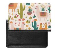 AADFAEWR Passport Holder for Travel Alpaca Cactus Patterns Pu Leather Passport Cover Case with Card Slot