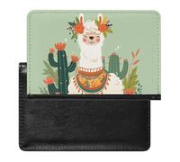AADFAEWR Passport Holder for Travel Animal Alpaca Cactus Pu Leather Passport Cover Case with Card Slot
