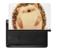 AADFAEWR Passport Holder for Travel Cute Hedgehog Animal Pu Leather Passport Cover Case with Card Slot