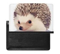 AADFAEWR Passport Holder for Travel Cute Hedgehog Animal Pu Leather Passport Cover Case with Card Slot