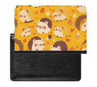 AADFAEWR Passport Holder for Travel Cute Hedgehog Patterns Pu Leather Passport Cover Case with Card Slot