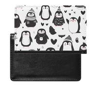 AADFAEWR Passport Holder for Travel Cute Penguins Pattern Pu Leather Passport Cover Case with Card Slot