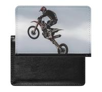 AADFAEWR Passport Holder for Travel Motocross Motocycle Pu Leather Passport Cover Case with Card Slot