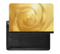 AADFAEWR Passport Holder for Travel Snail Shaped Gold Print Pu Leather Passport Cover Case with Card Slot
