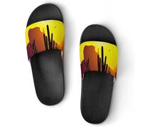 AADFAEWR Shower Sandals Cactus Succulents Cacti Flowers Pattern Bathroom Slippers Home Slides For Men Women