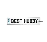 AAF - Best Husband Number Plate Car Air Freshener (Fun Birthday/Valentine's Day/Xmas Christmas Stocking Filler/Secret Santa/Novelty Scented Gift)