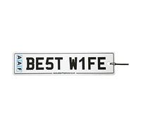 AAF - Best Wife Number Plate Car Air Freshener (Fun Birthday/Valentine's Day/Xmas Christmas Stocking Filler/Secret Santa/Novelty Scented Gift)