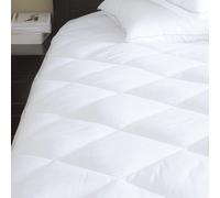 Aaf Textiles Double Quilted Mattress Protector Anti Allergy Extra Deep Pocket Fitted Hypoallergenic Hotel Quality Super Soft Brushed Fabric White