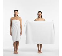 Aaf Textiles Pack 2 Extra Large Oversized 96 x 180 cm in White, 100% Egyptian Cotton Style 515 GSM, Lint Wrapped Shower Towel - Thick and Absorbent, Hotel Quality Large Bath Towels for Adults