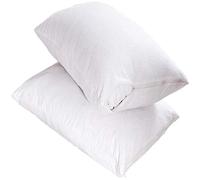 Aaf Textiles Waterproof Pillow Protectors Pair Cotton Non Noisy Terry Towelling 100% Waterproof with Zip Cases Cover Anti Allergy Dust Mite,Bacterial (Pillow Protector Zipped)
