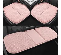 AAFEI 3-Piece Car Seat Cushion Set for Alfa Romeo Spider (939 2007-2011),3d Honeycomb Cooling Gel Pad,Breathable Ice Silk Seat Mat,Front & Rear Ventilated Protector For Summer,Pink