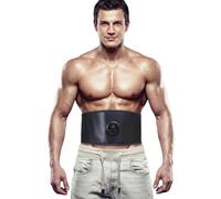 AAFGVC Electric Muscle Stimulator Abs Muscle Stimulator-Smart Ab Toning Belt EMS Core Trainer 6 Modes 15 Intensities Adjustable Waist USB Rechargeable (1 pcs)