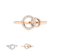 AAFGVC To My Sister - Always Us Ring Versatile Hope Rings For Women Comfortable Fit Symbolising Connection For Family Gatherings (Rose gold)