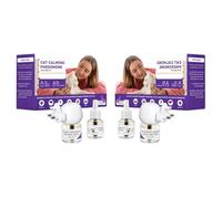 AAFGVC TopSurm Cat Pheromones Calming Diffuser Premium Plug In for Cats with Gentle Soothing Formula for Indoor Cats and Daily Home Routine (2 diffusers + 4 bottles of soothing solution)