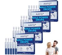 AAFQ Male Power Drops, Enhanced Secret Drops, AAFQ Secret Happy Drops for Strong Men, Instant Energy & Stamina Support, Natural Ingredients for Focus, Vitality & Performance (4 Box)