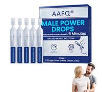 AAFQ Male Power Drops, Enhanced Secret Drops, AAFQ Secret Happy Drops for Strong Men, Instant Energy & Stamina Support, Natural Ingredients for Focus, Vitality & Performance (1 Box)