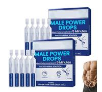 AAFQ Male Power Drops, Instant Energy & Stamina Support, Delay Drop for Long Last Men, Lmprove Vitality (2pcs)