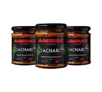 Aagrah Achari Tarka Indian Curry Cooking Sauce - Authentic Restaurant Recipe Base - Medium Heat - 270g Jar Serves 3-4 - Case of 3