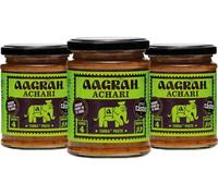 Aagrah Achari Tarka Indian Curry Cooking Sauce - Authentic Restaurant Recipe Base - Medium Heat - 270g Jar Serves 3-4 - Case of 6