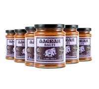 Aagrah Balti Tarka Indian Curry Cooking Sauce - Authentic Restaurant Recipe Base - Medium-Hot - 270g Jar Serves 3-4 - case of 6