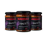 Aagrah Balti Tarka Indian Curry Cooking Sauce - Authentic Restaurant Recipe Base - Medium-Hot - 270g Jar Serves 3-4 - Case of 3