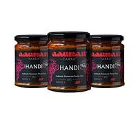 Aagrah Handi Tarka Indian Curry Cooking Sauce - Authentic Restaurant Recipe Base - Medium Heat - 270g Jar Serves 3-4 - Case of 3