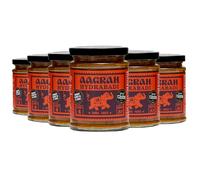 Aagrah Hydrabadi Tarka Indian Curry Cooking Sauce - Authentic Restaurant Recipe Base - Medium-Hot - 270g Jar Serves 3-4 - Case of 6
