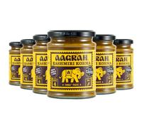 Aagrah Kashmiri Korma Tarka Indian Curry Cooking Sauce - Authentic Restaurant Recipe Base - Mild - 270g Jar Serves 3-4 - Pack of 6