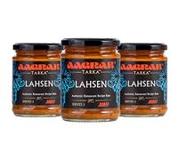 Aagrah Lahsen Indian Curry Cooking Sauce - Authentic Restaurant Recipe Tarka Base - Medium Hot - 270g Jar Serves 3-4 - (Pack of 3)