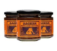 Aagrah Lal Piaz Poppadom Chutney 3 x 200g, Zesty Tomato & Onion Dip | Mild spiced take on the restaurant classic. Perfect with poppadoms, onion bhajis and street food starters.