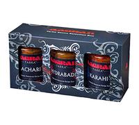 Aagrah Tarka Indian Curry Cooking Sauces Gift Box - Karahi, Achari and Hydrabadi - Authentic Restaurant Recipes - 3 x 270g - Each Jar Serves 3-4