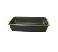 AaH1 Cat Litter Tray Large Open Top 46cm (11 litre), cat dog litter tray indoor outdoor use Sturdy, Deep & Easy to Clean - Stackable & Odour-free Litter Tray for Cat home (Black)