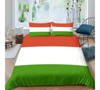 AAHARYA Flag of Hungary Duvet Cover National Flag Bedding Set Soft Microfibe Quilt Cover,Hidden Zipper,Gift,with Pillowcase King（220x240cm）