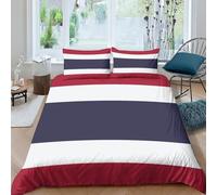 AAHARYA Flag of Thailand Room Decoration Bedding Set 3D Printed Pattern Ultra Soft National Flag Theme Duvet Cover for Kids Adults,with Hidden Zipper Quilt Cover Pillowcase Double(200x200cm)
