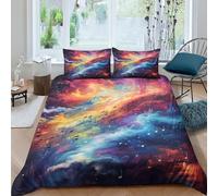 AAHARYA Music Note Duvet Cover Set, 3D Colour Print Bedding Duvet Set with Pillowcases Soft Microfiber Easy Care Quilt Cover for Boys Girls Kids Bedroom Double(200x200cm)
