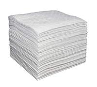 Aain® LT011 Spill Absorbent Pads/Mats, 20" Length x 15" Width, White