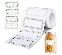 AAiQinu 500 pcs Labels for Jars, 7.5 * 3.5cm Self Adhesive Removable Stickers for Jams, Bottles, Storage - Jar Labels