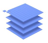 Aairhut 4 Pack Thermal Pad Kit, 4 x 100x100mm Pre-Scored Sheets (0.5 + 1 + 1.5 + 2) mm - Each Yields 100 x 10x10mm Pads for GPU, SSD, Laptop & More