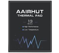 Aairhut Thermal Pad 13W/mK, 120x120x2.5mm Silicone Cooling Pad GPU Non Conductive Heat Resistance Extreme Odyssey Cover with Dual Self-Adhesive Films for PC Laptop Heatsink/GPU/CPU/LED