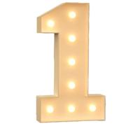 AAIRRA 70cm-2.29FT/100cm-3.3FT/120cm-4FT Wedding Decor Marquee Light Up Letters Mosaic Light Up Numbers 0-9 For Birthday Party Backdrop Decor Large Marquee Letters DIY Party Decorations,1,100CM