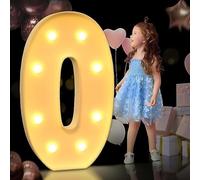 AAIRRA Wedding Decor 4FT Marquee Light Up Letters Large Marquee Letters LED Letter Lights Sign for Home Party Bar Wedding Festival Birthday Decorations Xmas Gifts Decoration,O,120CM