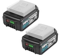 Aaiwtd 2 x 5000 mAh GBA Li-Ion Replacement Battery for Bosch Professional 18 V Battery BAT609 BAT610G BAT618G BAT619 BAT621 BAT620 Cordless Power Tool