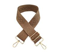 AAIXXIZAO Bag Strap Solid Color Wide Shoulder Strap Bag Accessories Decorative Long Shoulder Strap Single Shoulder Crossbody Strap Replacement Strap Golden Buckle 9-Camel