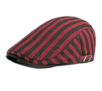 AAIXXIZAO Men'S Beret Hat Beret Cap Men Women Cap Hat Painter Beret Hat Adjustable Striped Flat Cap Male Female Berets 55-60Cmadjustable Red