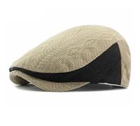 AAIXXIZAO Men'S Beret Hat Berets Hat Cap For Men Women Vintage Knitted Beret Hat Male Female Adjustable Beret Cap Unisex Flat Cap 55-60Cmadjustable Khaki
