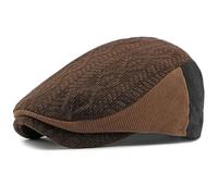 AAIXXIZAO Men'S Beret Hat Berets Hat Cap For Men Women Vintage Knitted Beret Hat Male Female Adjustable Beret Cap Unisex Flat Cap 55-60Cmadjustable Coffee