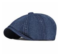 AAIXXIZAO Men'S Beret Hat Berets Men Women Flat Cap Hat Cotton Denim Beret Cap Vintage Artist Painter Beret Hat Unisex Octagonal Cap 55-60Cmadjustable Darkblue